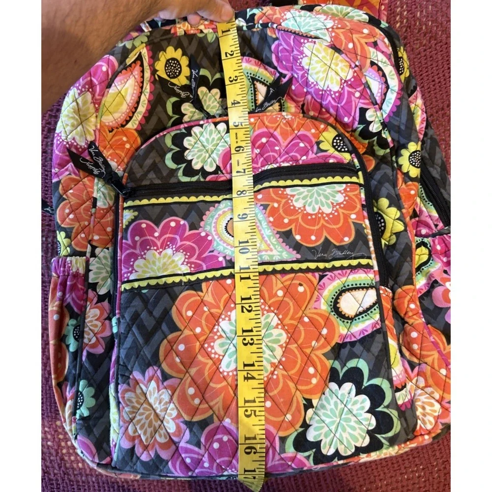 Vera Bradley Campus/School Backpack Multicolor Paisley Print +‎ Multiple Pockets